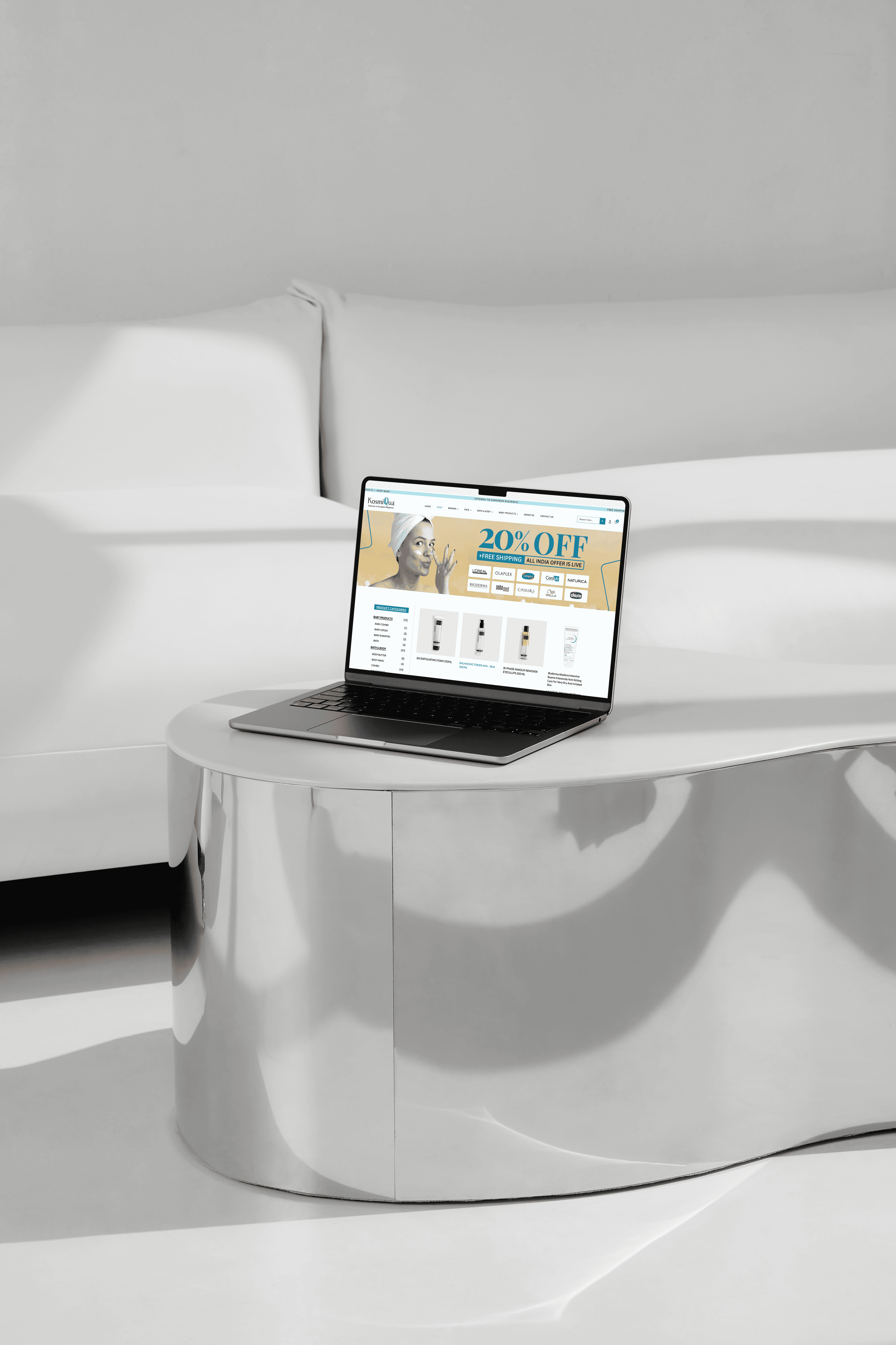 Kosmiqua (E-Commerce Website + Seller Dashboard)